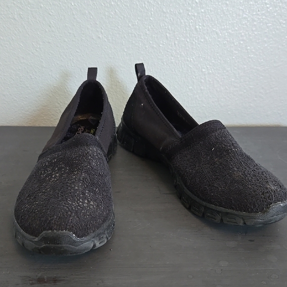Skechers EZ Flex 3.0 Black Shoes Size 9 - Picture 1 of 9